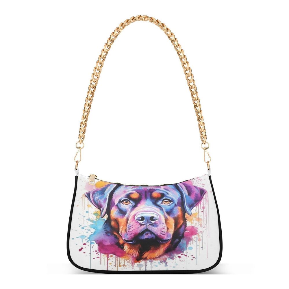 5077 Shoulder Bags Rottweiler Dog Hobo Tote Handbag Small Clutch Purse